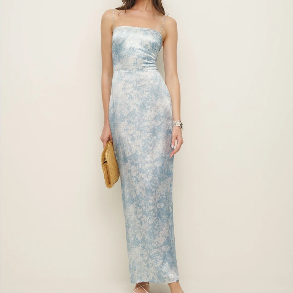 Reformation Frankie Silk Dress